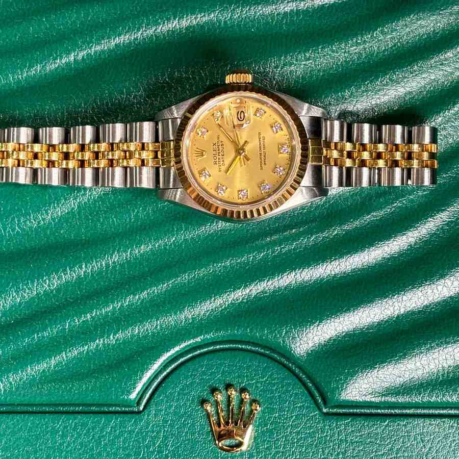 ساعت مچی زنانه رولکس 26 میلیمتری ROLEX OYSTER PERPETUAL DATEJUST مدل K-R205005 - تصویر 5