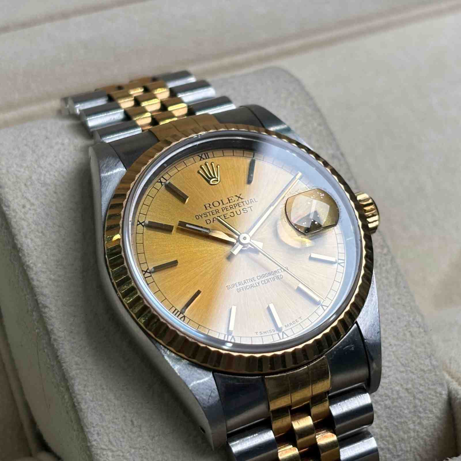 ساعت مچی زنانه رولکس 36 میلیمتری ROLEX OYSTER PERPETUAL DATEJUST مدل K-S265726 - تصویر 2