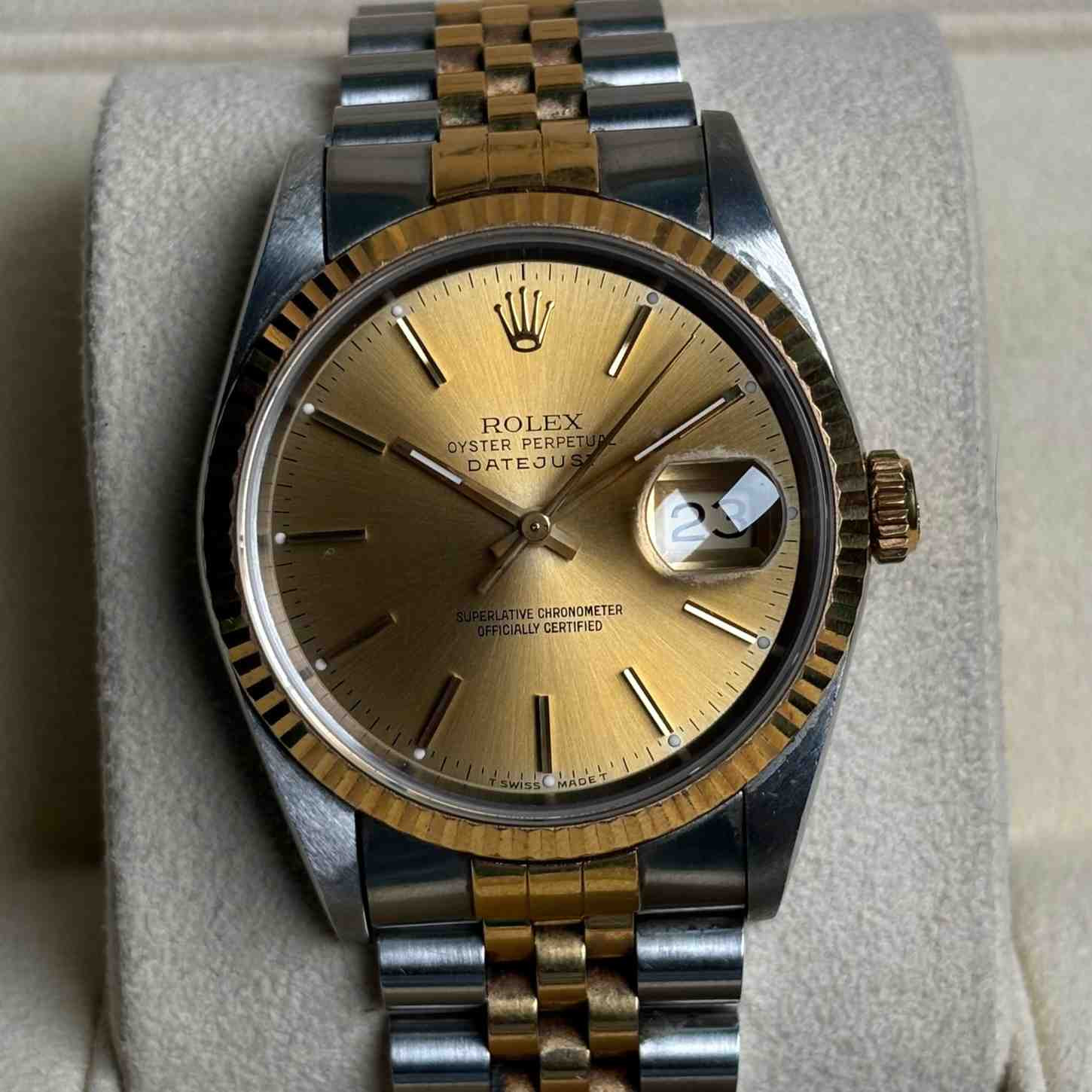 ساعت مچی زنانه رولکس 36 میلیمتری ROLEX OYSTER PERPETUAL DATEJUST مدل K-S265726 - تصویر 7
