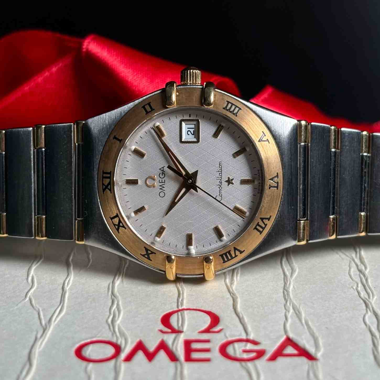ساعت مچی زنانه امگا 27.5 میلیمتری سرمیخ طلا Omega Constellation مدل k-1382.30.00-59562631 - تصویر 2