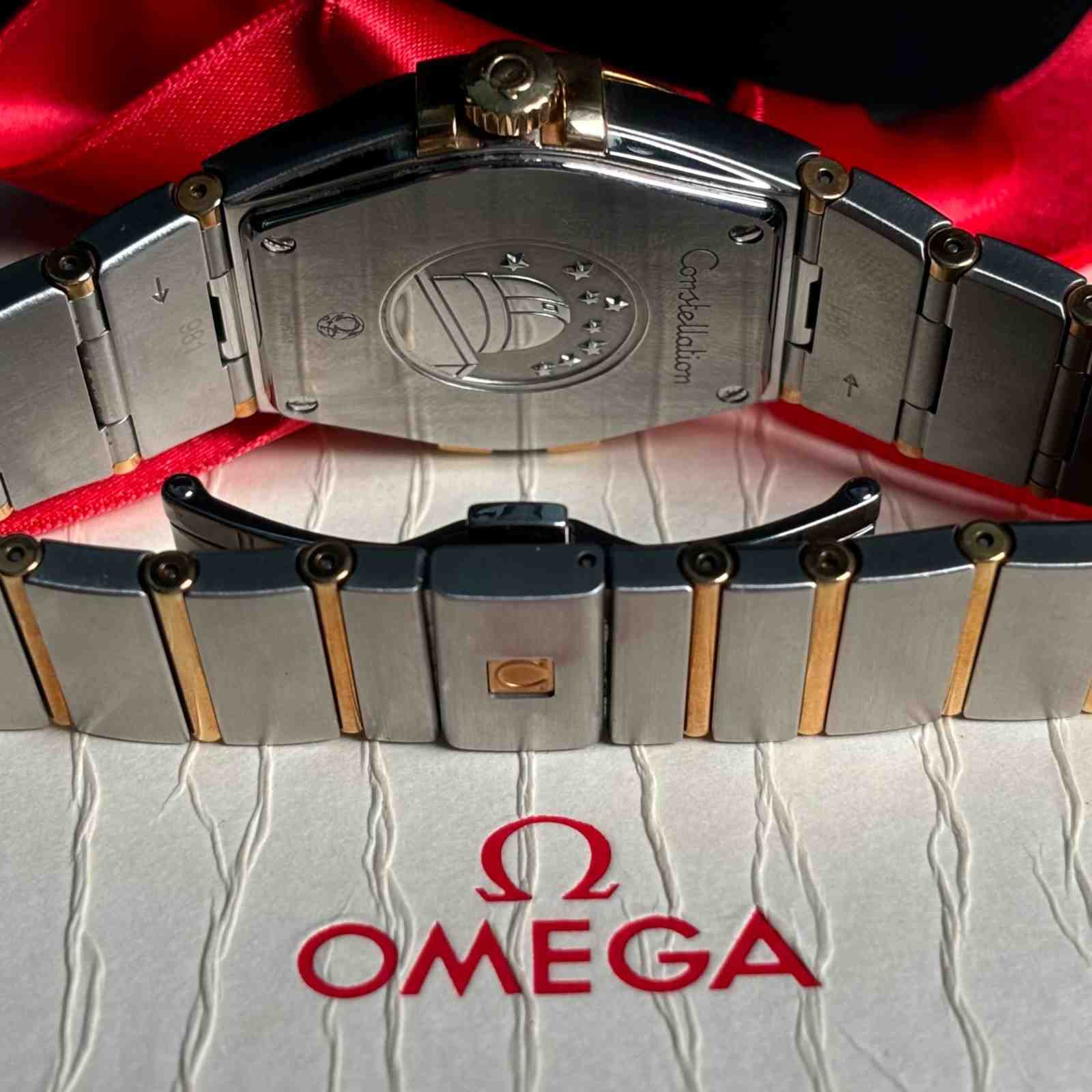 ساعت مچی مردانه امگا 35 میلیمتری تمام میخ طلا Omega Constellation New Face مدل k-123.20.35.60.08.001-91195769 - تصویر 3