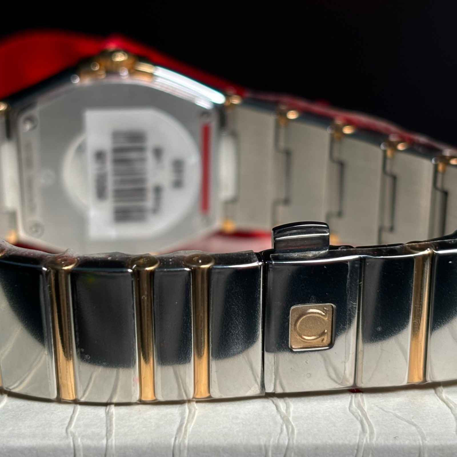 ساعت مچی زنانه امگا 27 میلیمتری تمام میخ طلا آکبند Omega Constellation مدل k-123.20.27.60.02.004-92172253 - تصویر 3