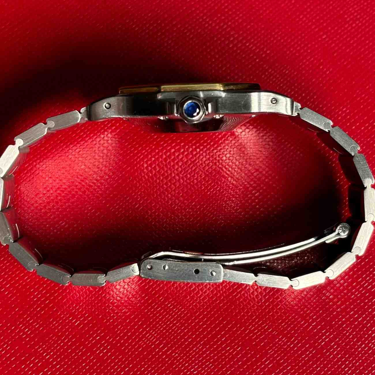 ساعت مچی زنانه کارتیر 30 میلیمتری Cartier Santos Octagon مدل K-2966-296662656 - تصویر 5
