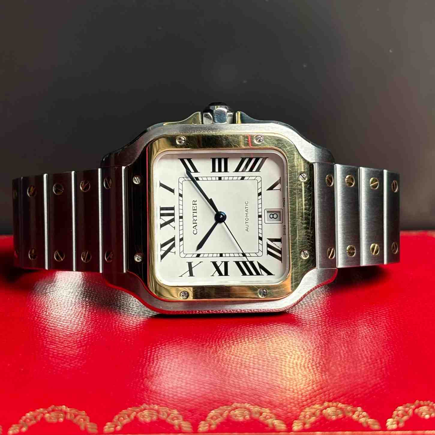 ساعت مچی مردانه کارتیر 38*51 xl میلیمتری Cartier Santos مدل k-W2SA0009-285061BX - تصویر 2