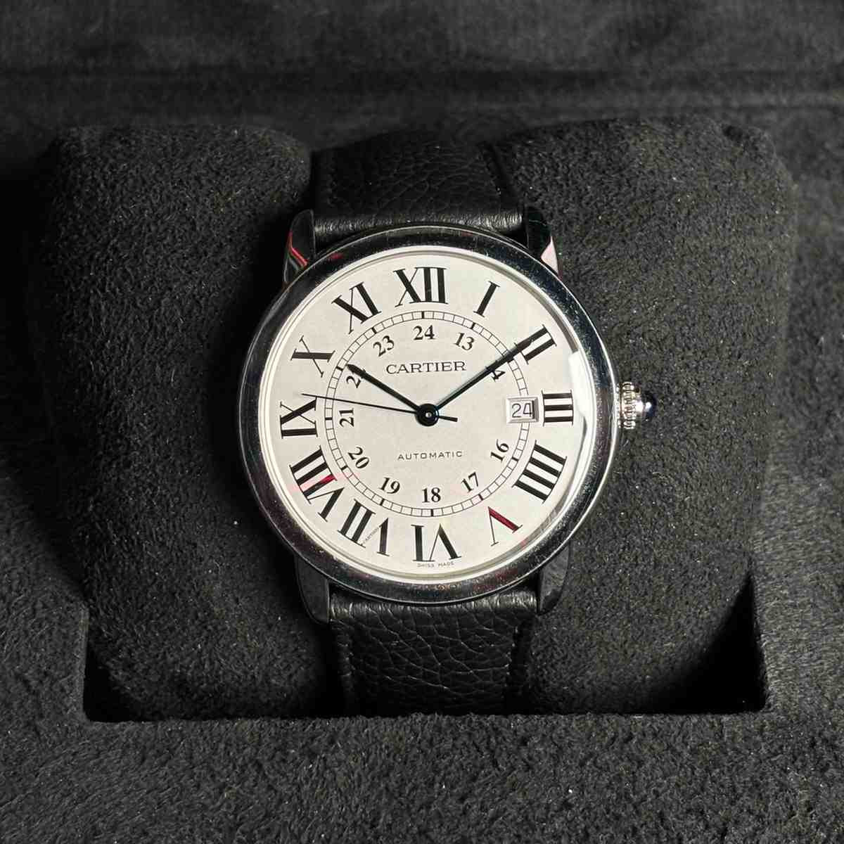 ساعت مچی مردانه کارتیر 42 میلیمتری Cartier Ronde Solo مدل k-WSRN0022-3802225638BX