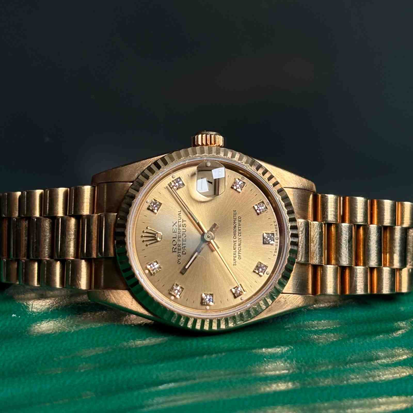 ساعت مچی زنانه رولکس 31 میلیمتری تمام طلا ROLEX DATEJUST مدل K-L414540 - تصویر 2