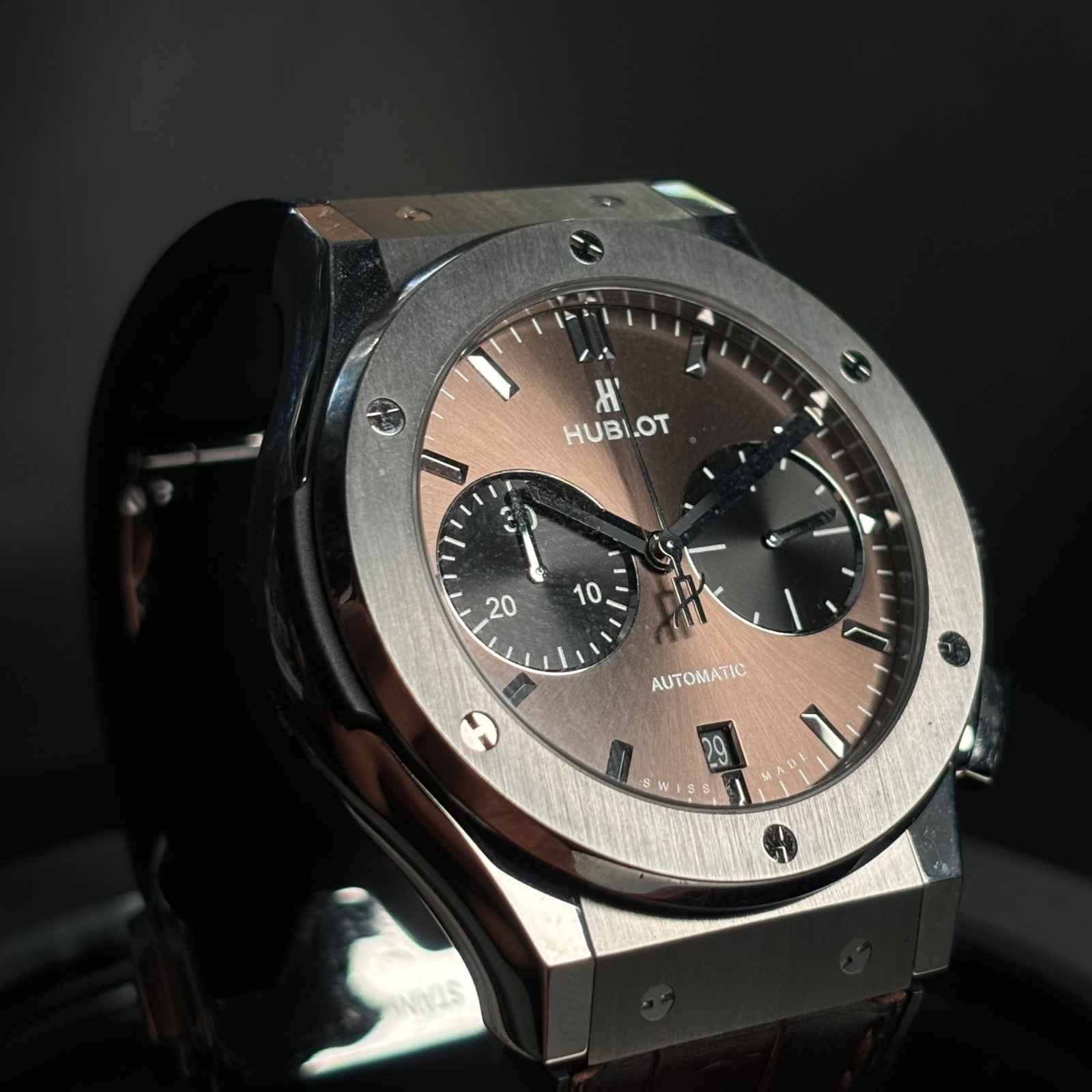 ساعت مچی مردانه اتوماتیک 45 میلیمتری هوبلو Hublot مدل k-1087554-521.NX.34710LRTKH14