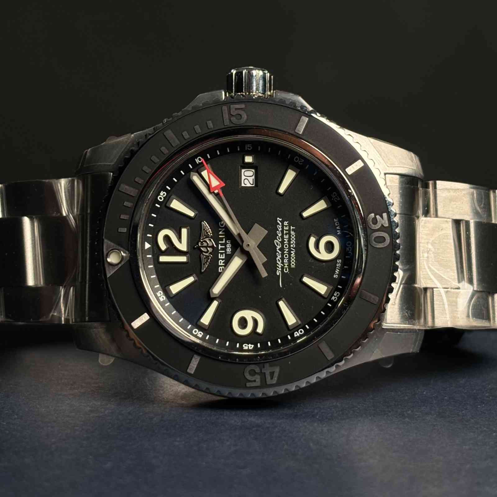 ساعت مچی مردانه آکبند برایتلینگ 44 میلیمتری Breitling Super ocean مدل k-7276607-A17367D71B1A1