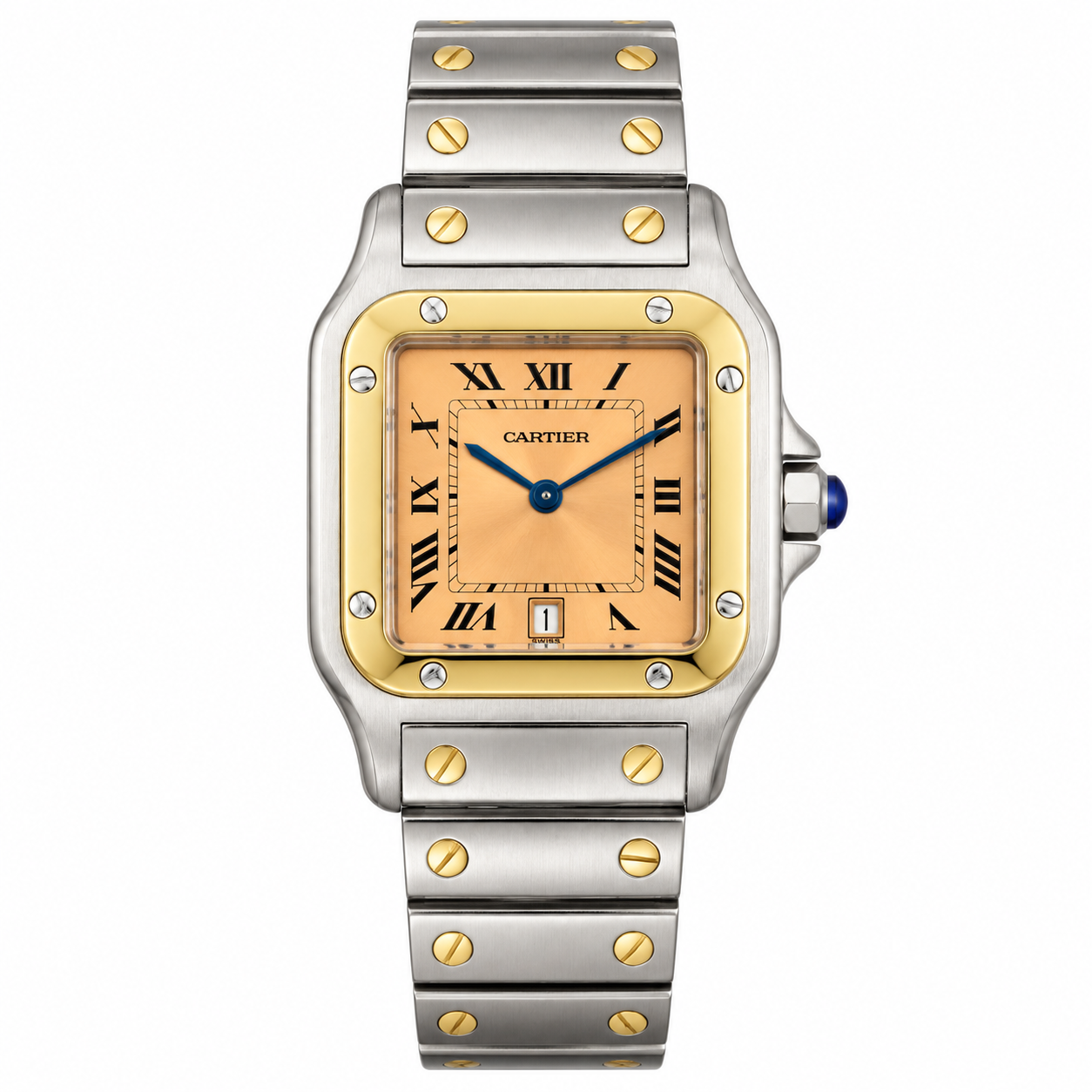 ساعت مچی زنانه کارتیر 29 میلیمتری Cartier Santos Galbee مدل k-187901-05242
