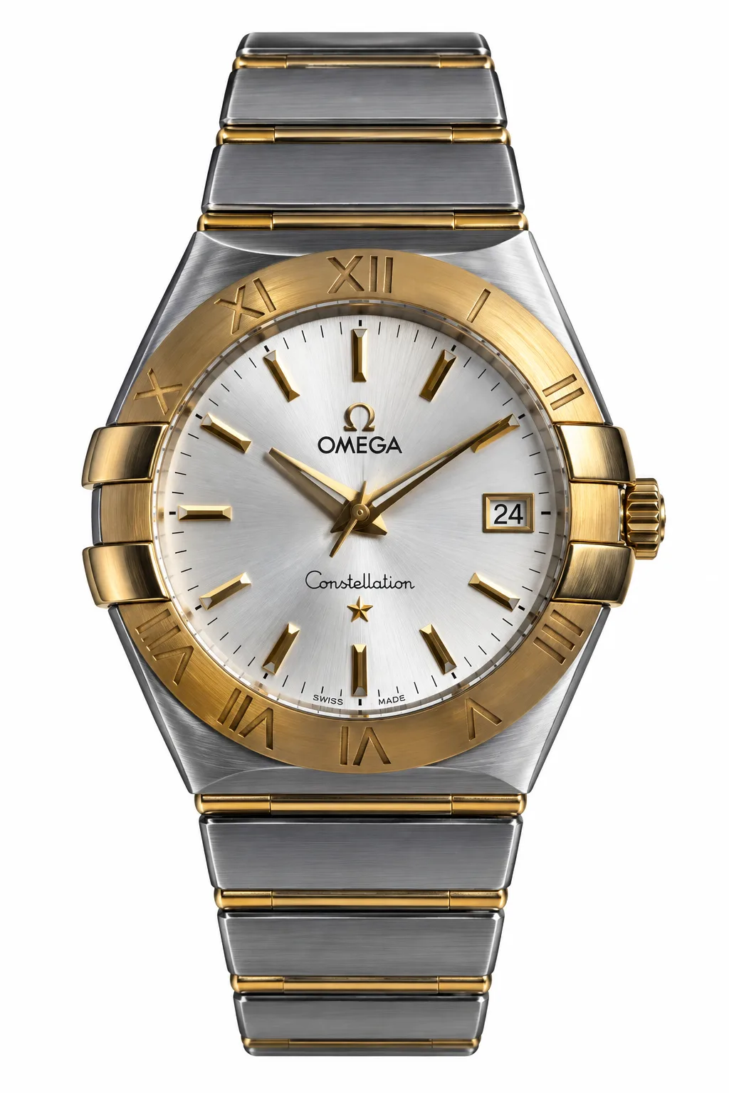 ساعت مچی مردانه امگا 35 میلیمتری Omega Constellation New Face مدل k-123.20.35.60.02.001-92598202
